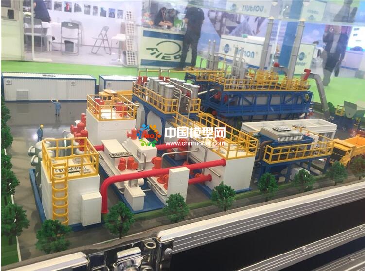 间接热脱附沙盘模型