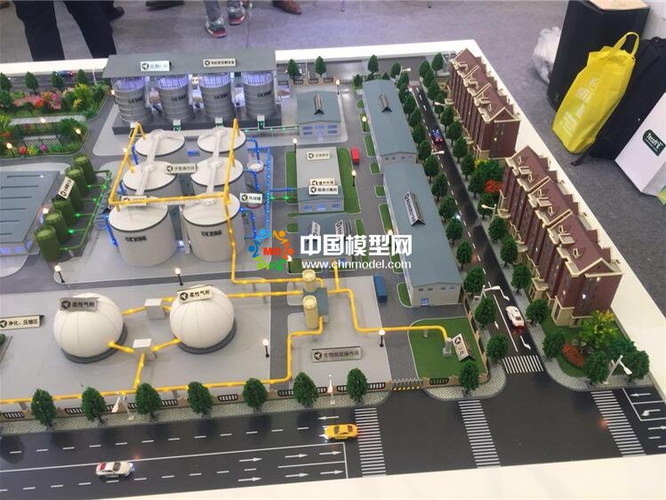 有机废弃物处理沙盘模型，沼气工程模型