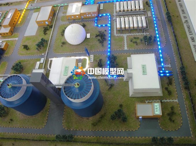中国水务海外EPC项目沙盘模型，水处理沙盘模型