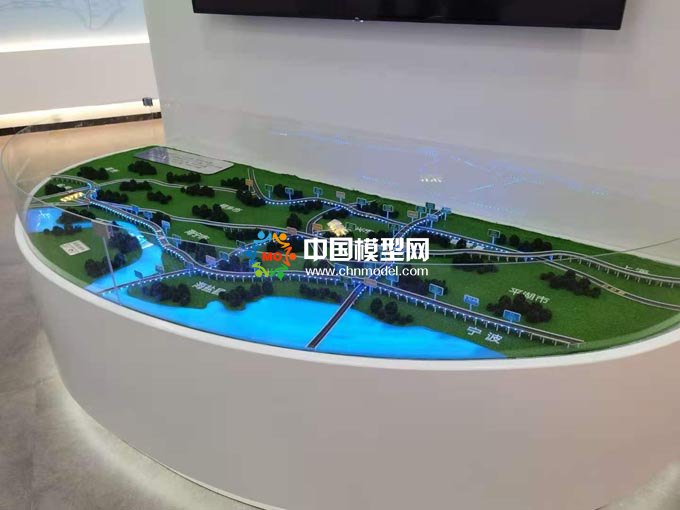 高速互通沙盘模型，高架桥沙盘模型，高速公路沙盘模型