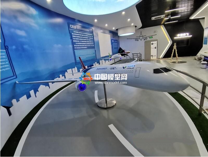 中国自主飞机模型展示：C919，ARJ21，CR929，AG600