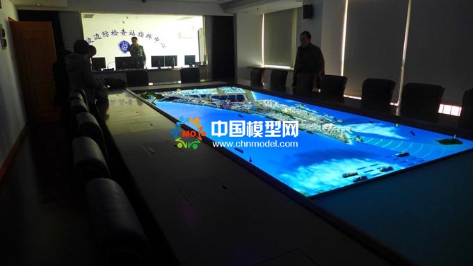 边防检查站指挥中心沙盘模型