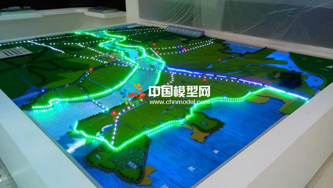 水利现状沙盘模型