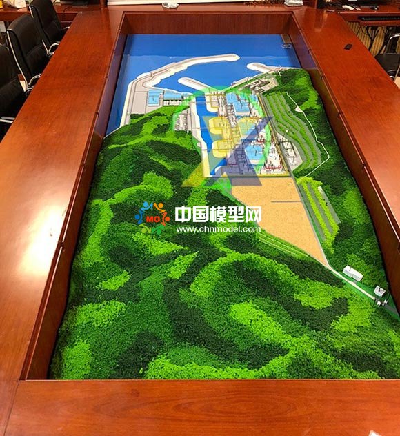 阳江核电站厂区沙盘模型
