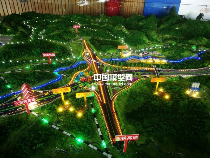 中交一航局高速公路沙盘模型