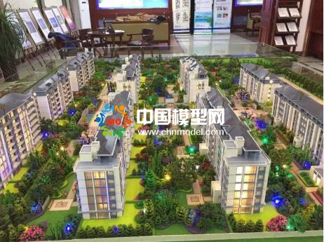 河流水系景观在建筑沙盘模型中的处理方式