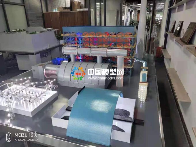 火力发电站原理流程沙盘模型