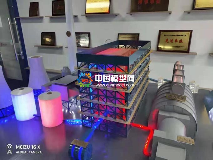 火力发电站原理流程沙盘模型