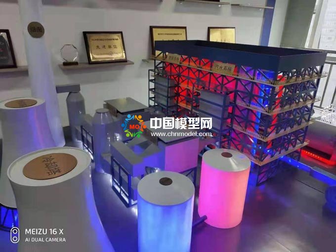 火力发电站原理流程沙盘模型