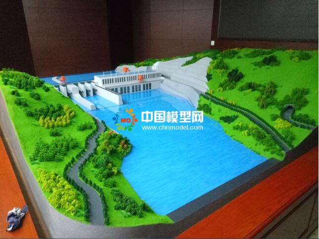 金沙江水电站沙盘模型