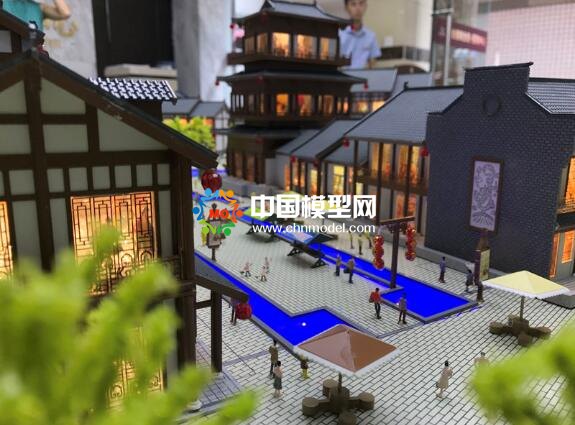 风情古镇沙盘模型