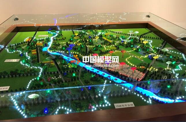 村镇发展规划沙盘模型