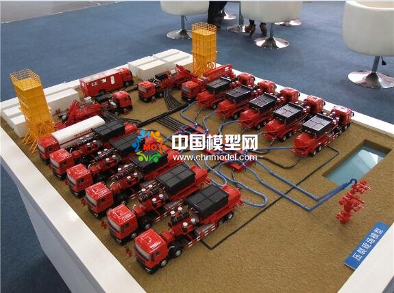 石油压裂模型场景模拟