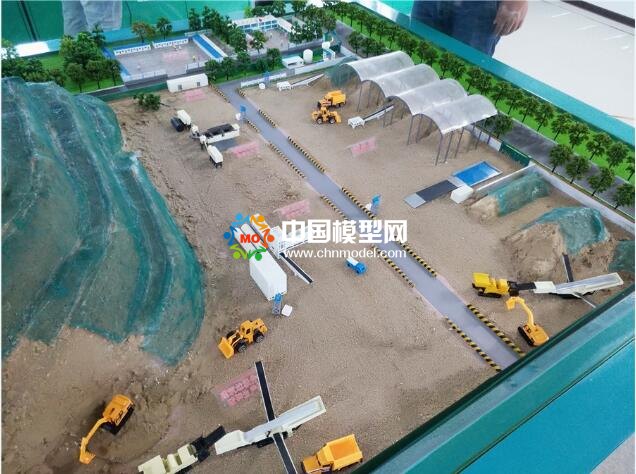 建筑垃圾再利用沙盘模型
