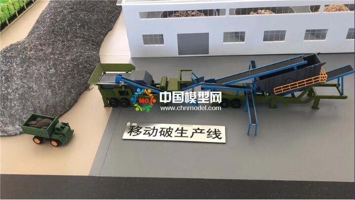 破碎生产线模型，石料生产线模型