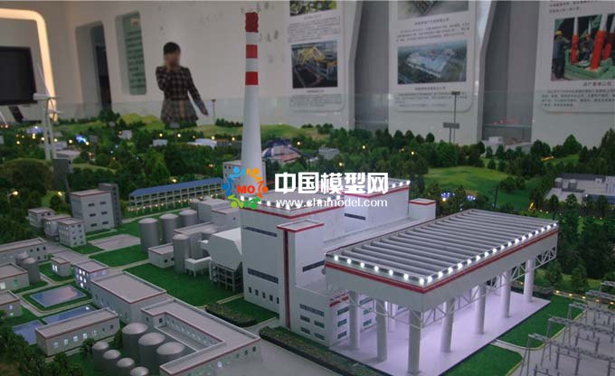 煤电循环利用沙盘模型