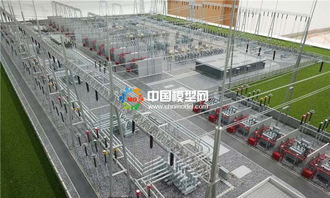 电网变电站模型