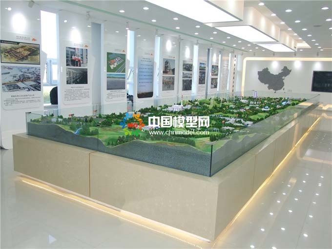 煤电循环利用沙盘模型