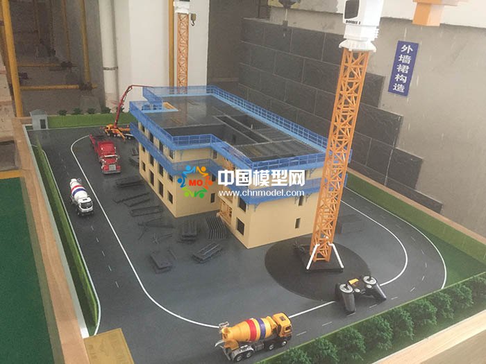 建筑施工场景沙盘模型