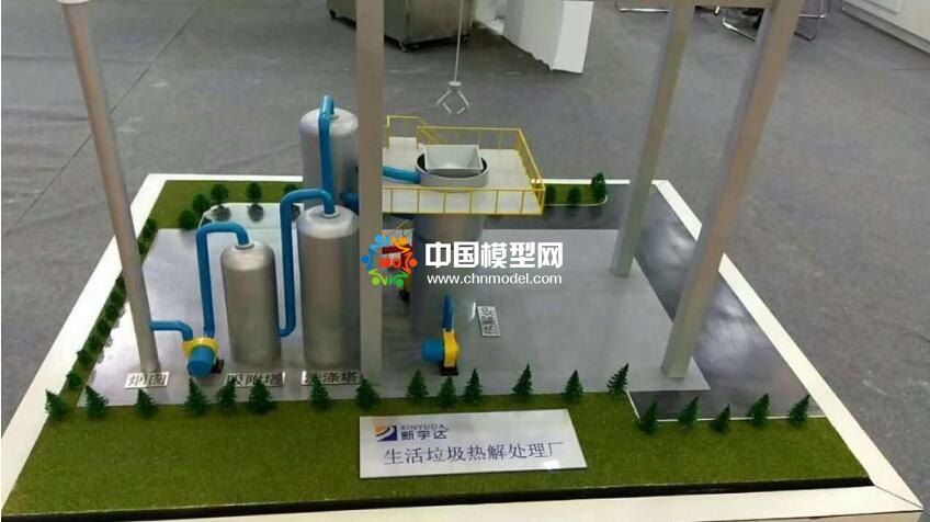 生活垃圾热解处理厂沙盘模型