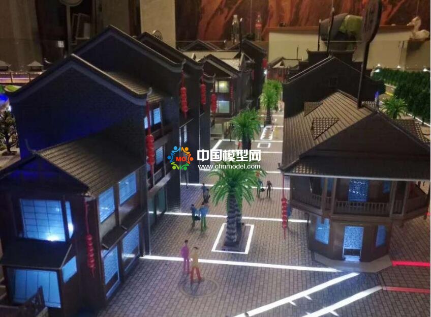 瑶族文化街沙盘模型