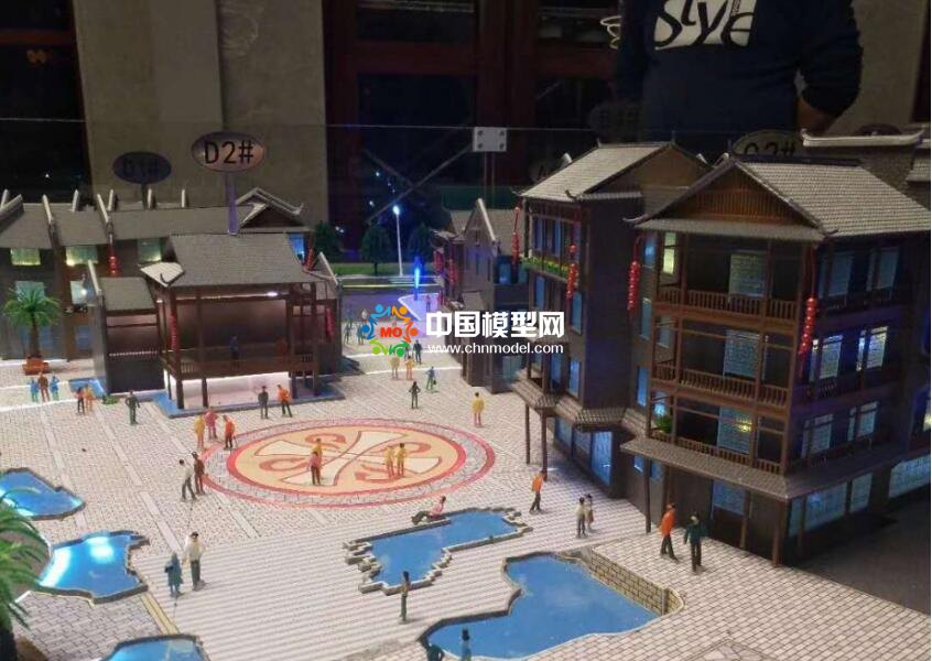 瑶族文化街沙盘模型
