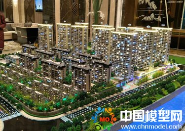 售楼部沙盘中模型灯光不可或缺增加现场氛围
