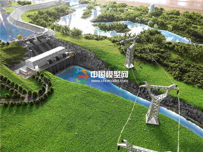 小型水电站沙盘模型