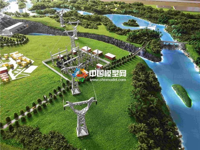 小型水电站沙盘模型
