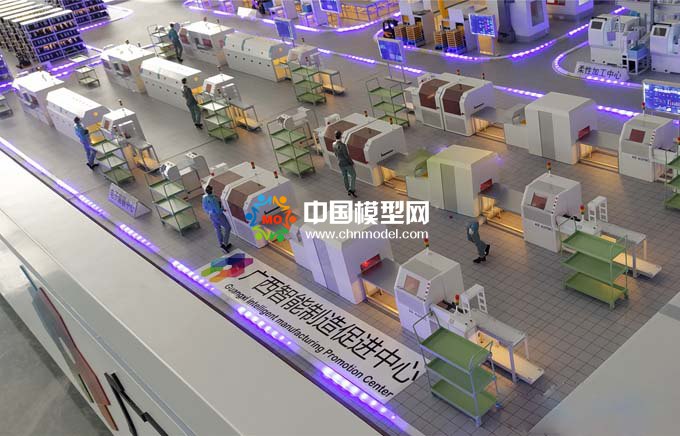 广西智能制造促进中心沙盘模型