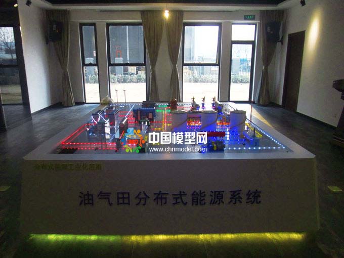 油气田分布式能源沙盘模型