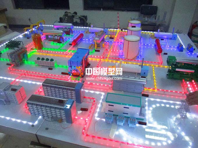 油气田分布式能源沙盘模型