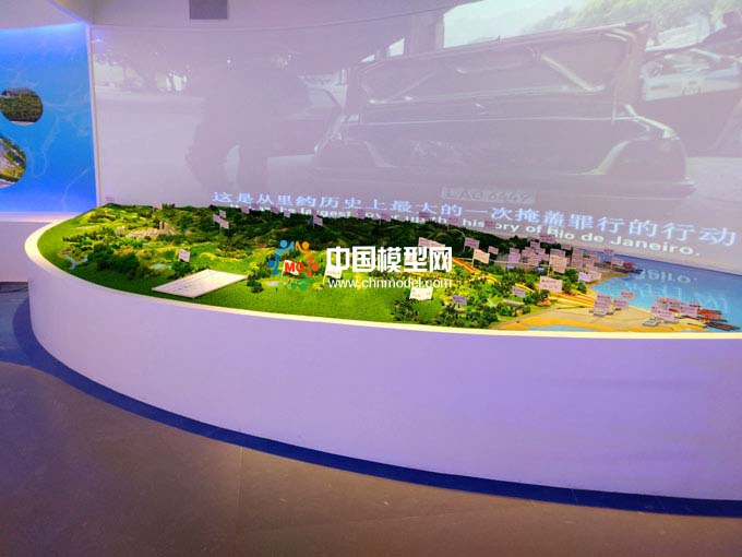 水网分布沙盘模型