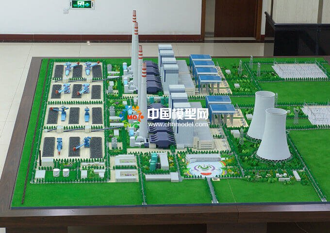鲁能火电厂沙盘模型