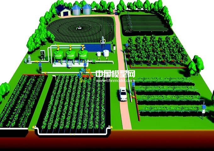 农业施肥沙盘模型，农业灌溉沙盘模型，植保机械模型