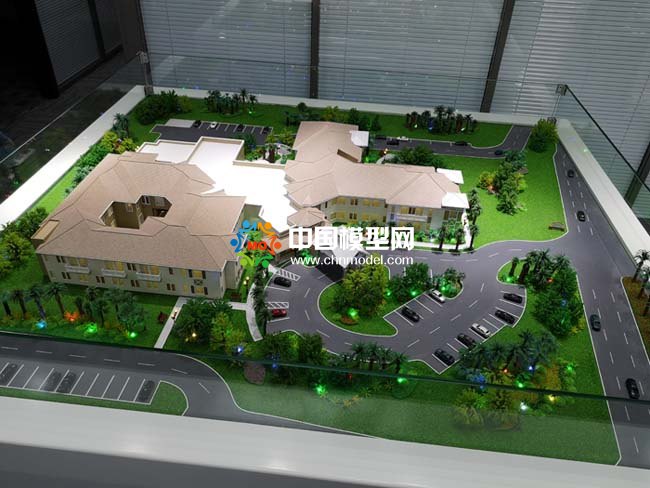 养老院沙盘模型