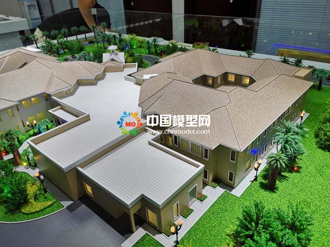 养老院沙盘模型