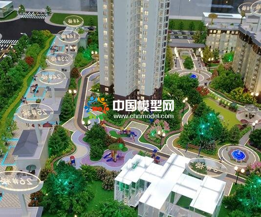 建筑模型为了突出展示效果，可以适当增加艺术手法