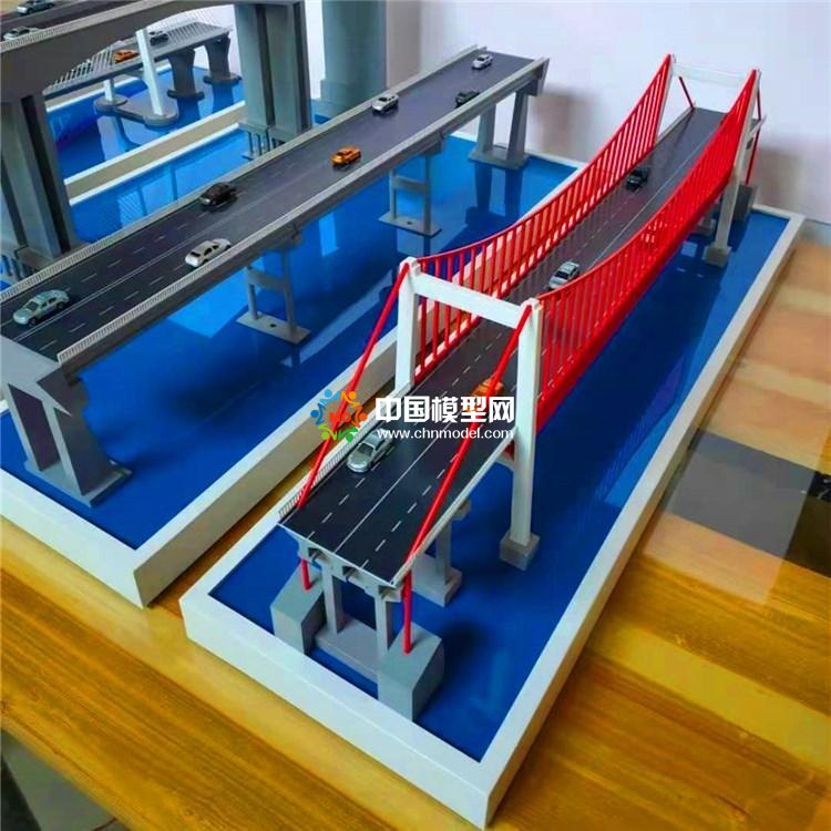 公路桥模型，钢结构桥模型，斜拉吊桥模型