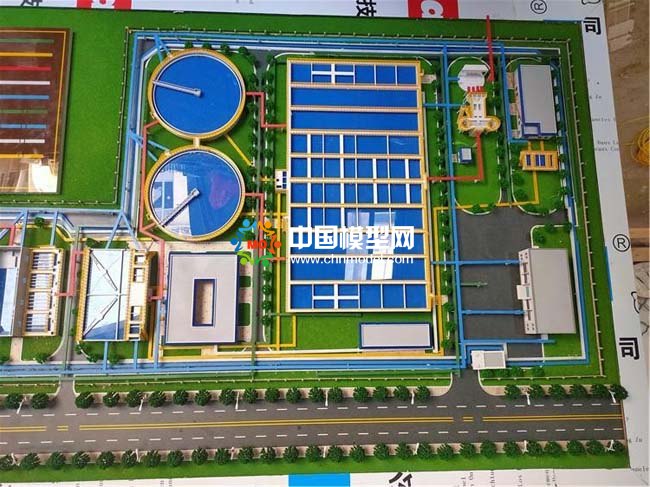 污水处理厂演示沙盘模型