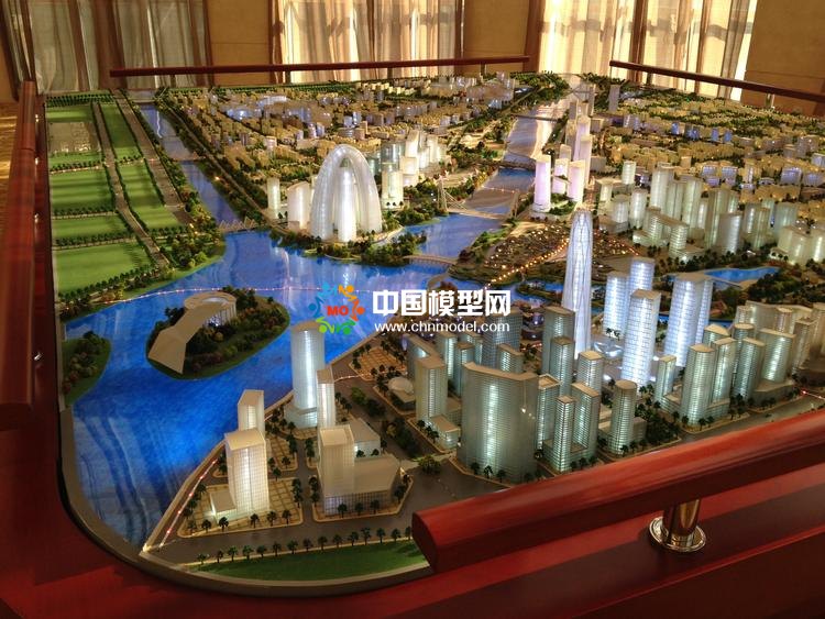 商务区沙盘模型