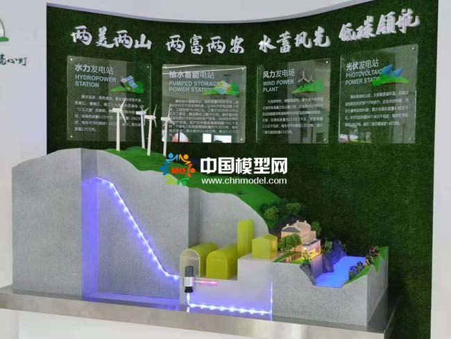 水风光蓄储一体化沙盘模型