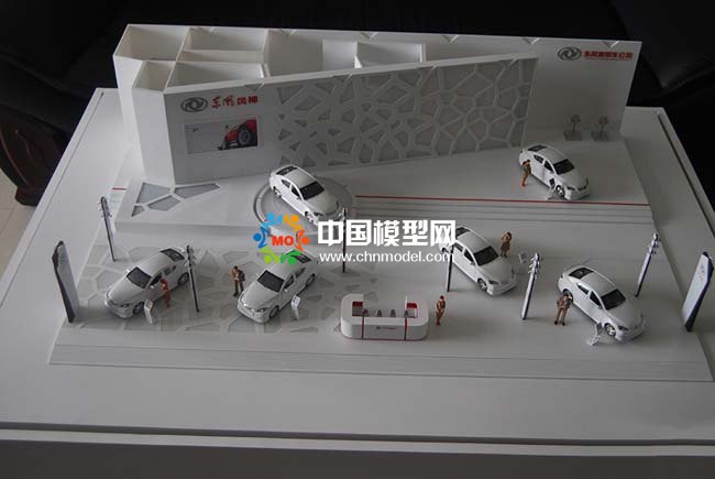 汽车展馆沙盘模型，汽车展厅4S店沙盘模型