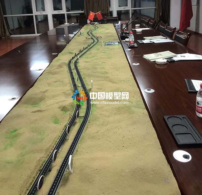 沙漠高速公路沙盘模型