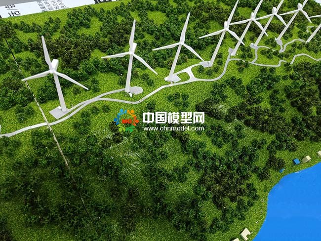 平原风电场沙盘模型