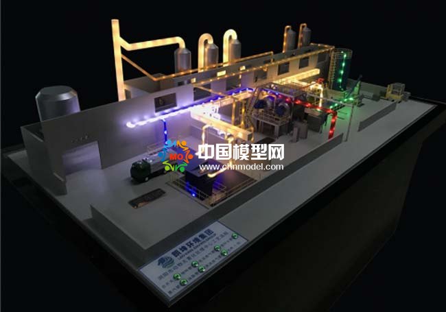 有机固体废弃物处理沙盘模型