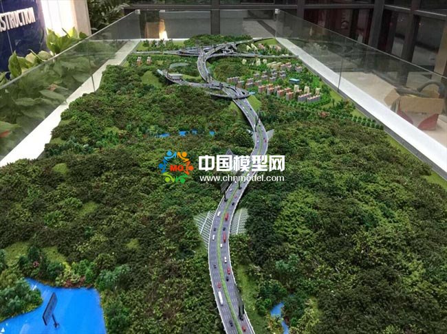 高速互通立交桥沙盘模型