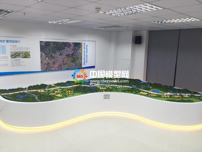 高速公路立体改扩建沙盘模型