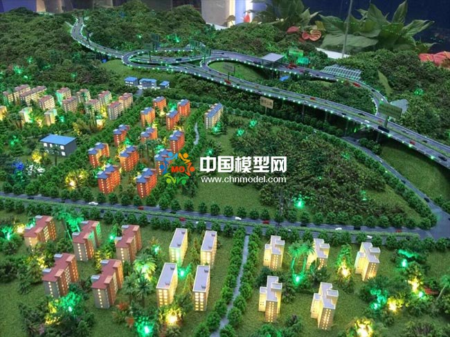 高速互通立交桥沙盘模型