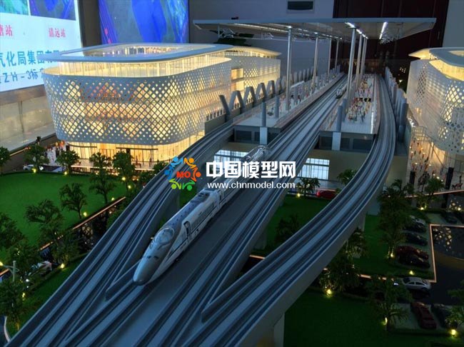 城市轨道交通地铁车站沙盘模型